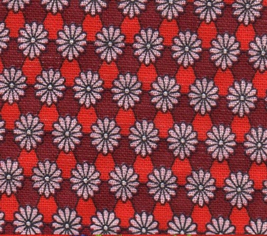 Kvety červené pravidelný vzor